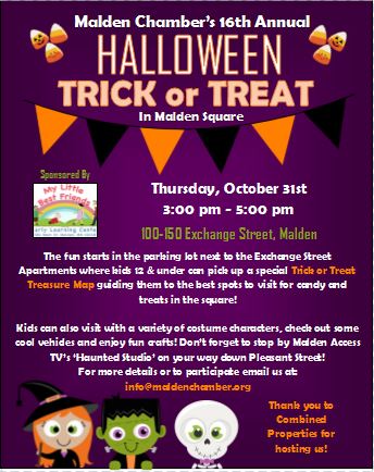 Malden Chamber of Commerce Halloween Trick or Treat
